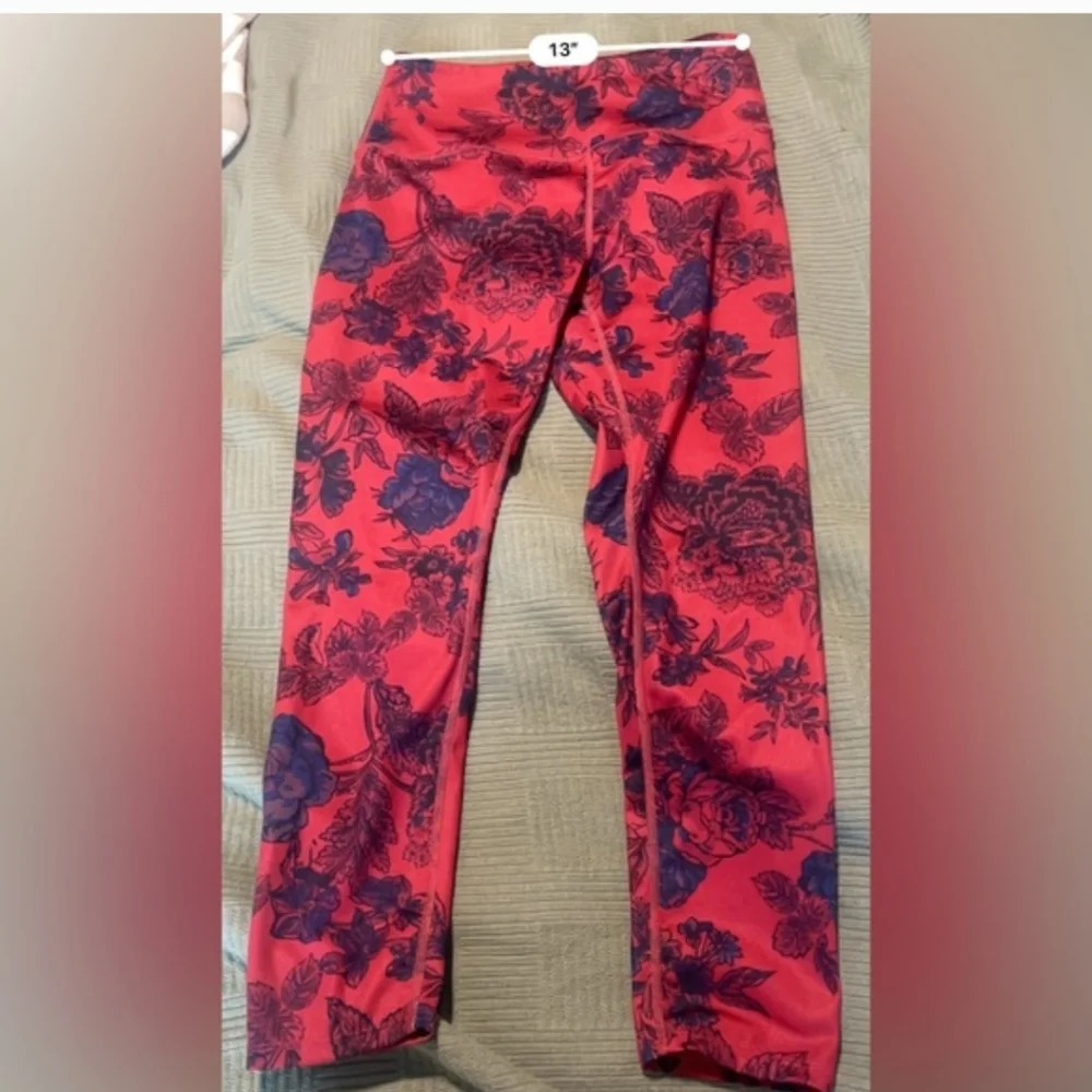 Free People Movement Ashford Lose Control Floral Printed Pull On Leggings Size M - Picture 1 of 1